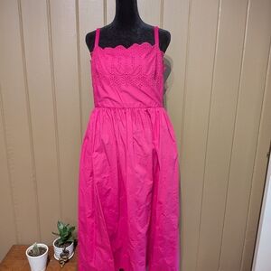 GAP Hot Pink Textured Knit Top